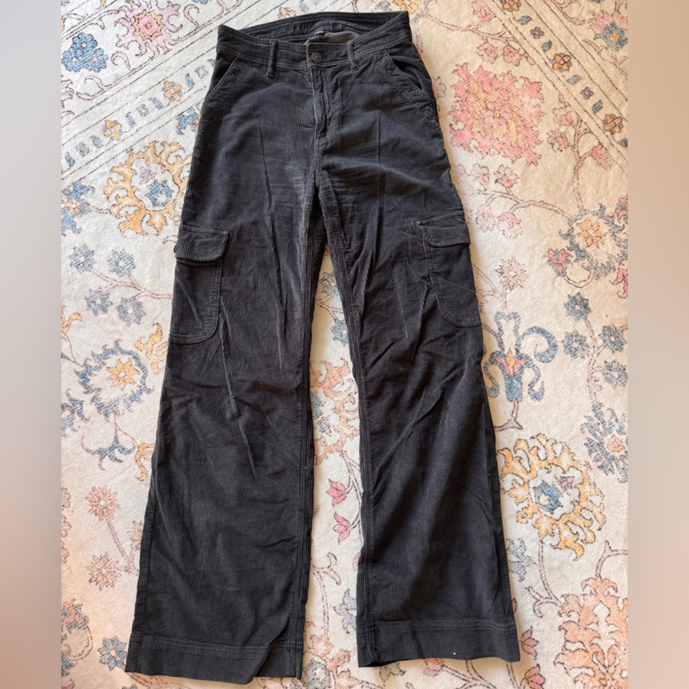 American Eagle Outfitters Black Corduroy Pants
